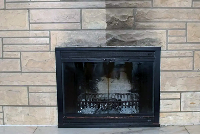 Another fireplace cleaned by Ultra One G5.